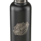 H-D Bar & Shield Water Bottle, Double-Wall Stainless Steel - Black