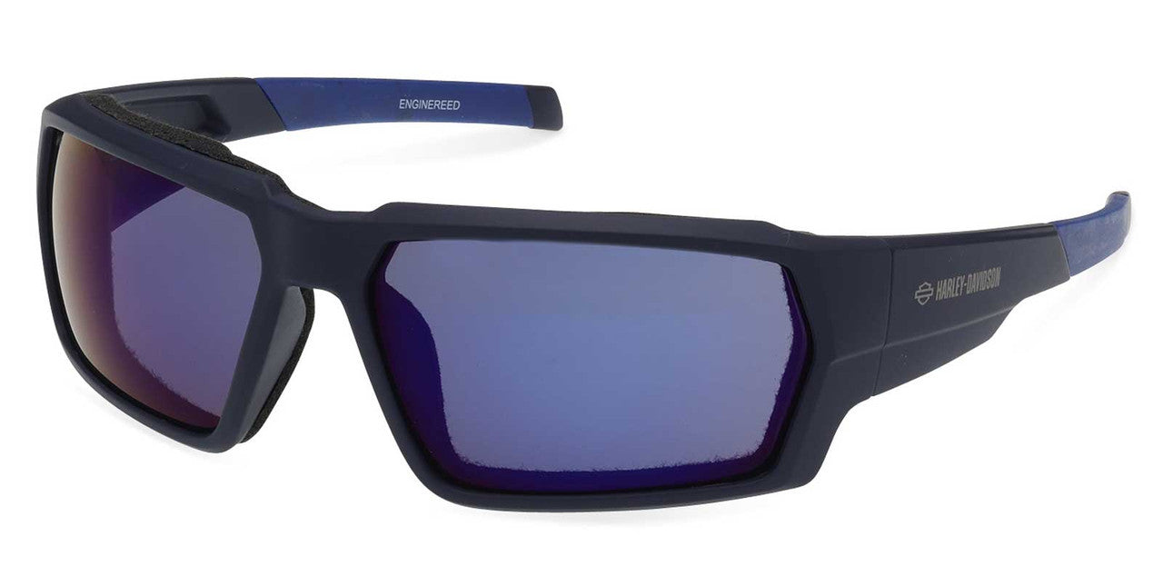 Harley-Davidson® Men's Engineered Plastic Sunglasses, Matte Blue Frames