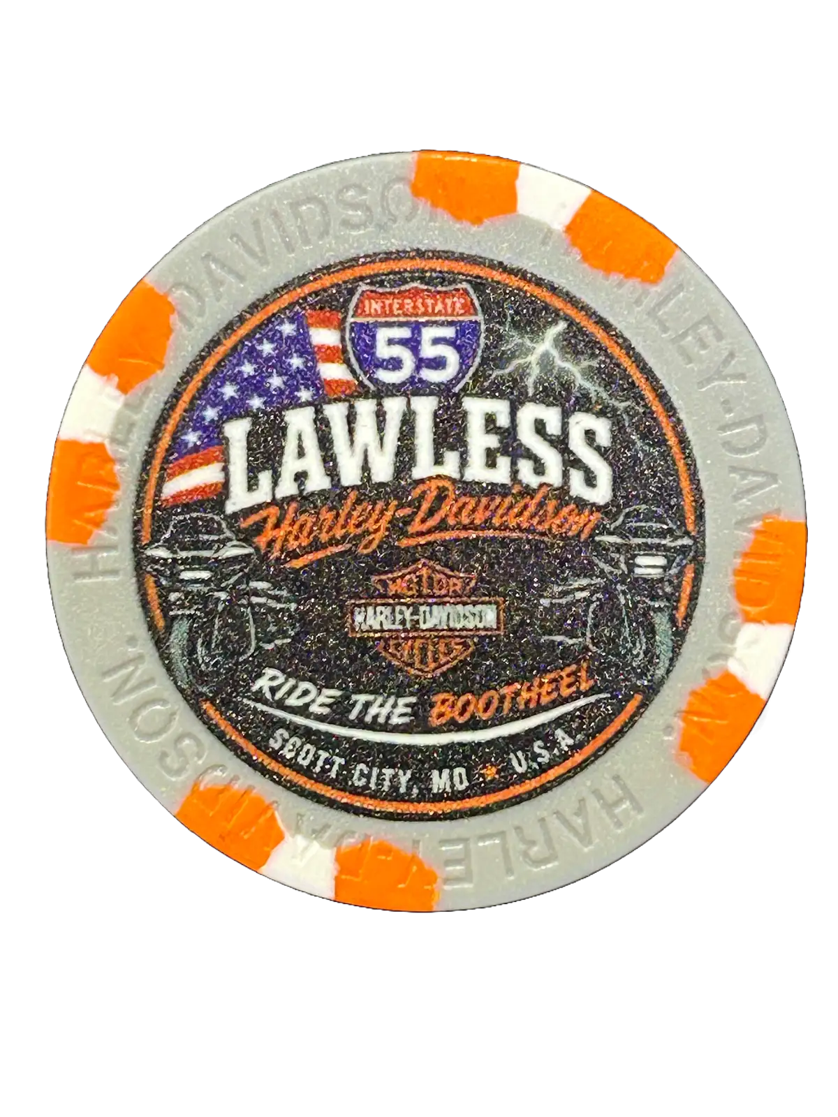 Lawless H-D Dealership Poker Chips