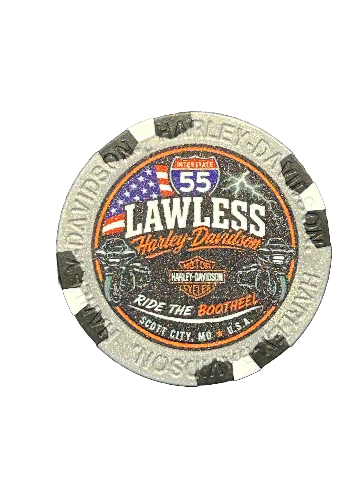 Lawless H-D Dealership Poker Chips