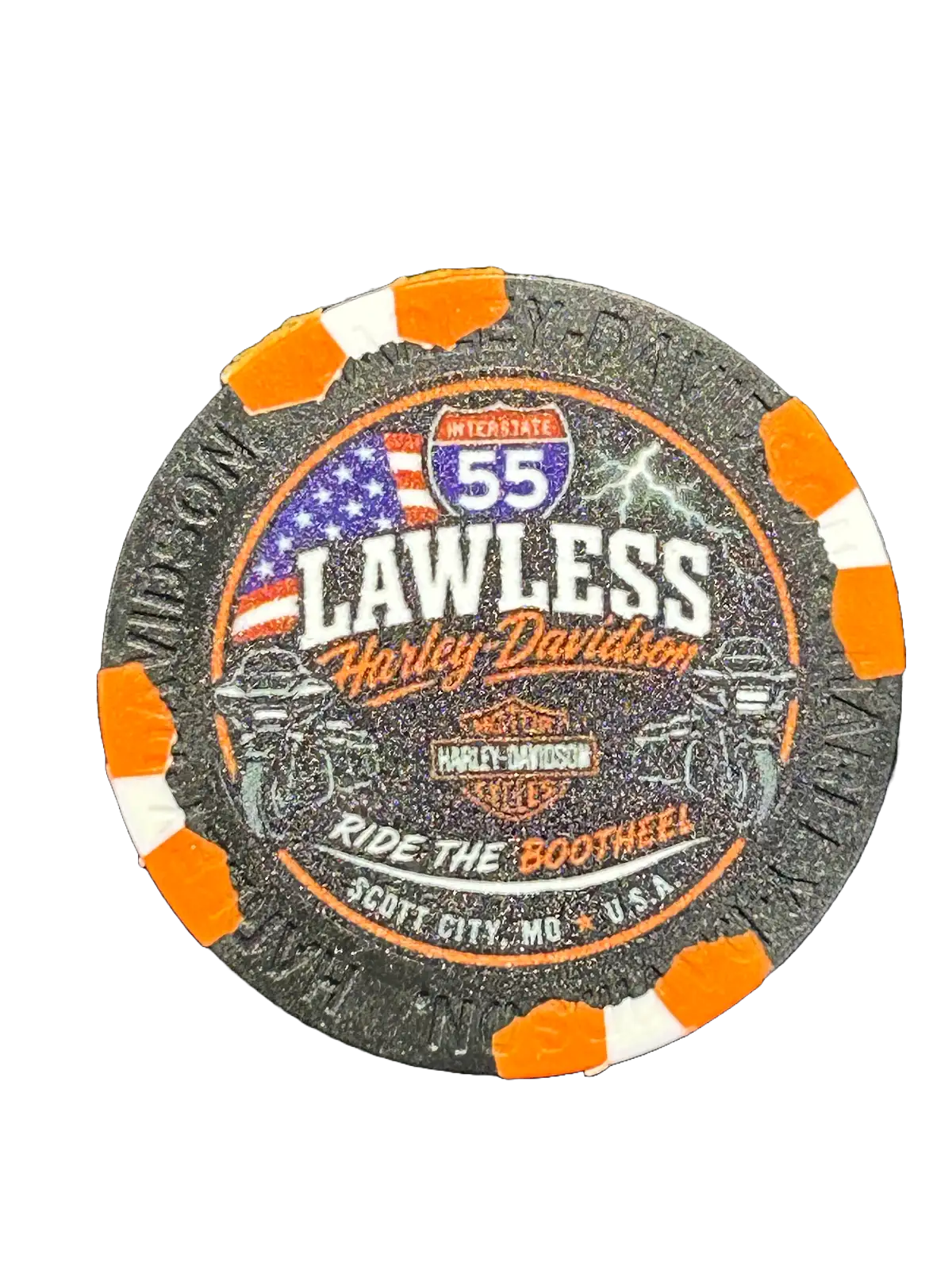 Lawless H-D Dealership Poker Chips