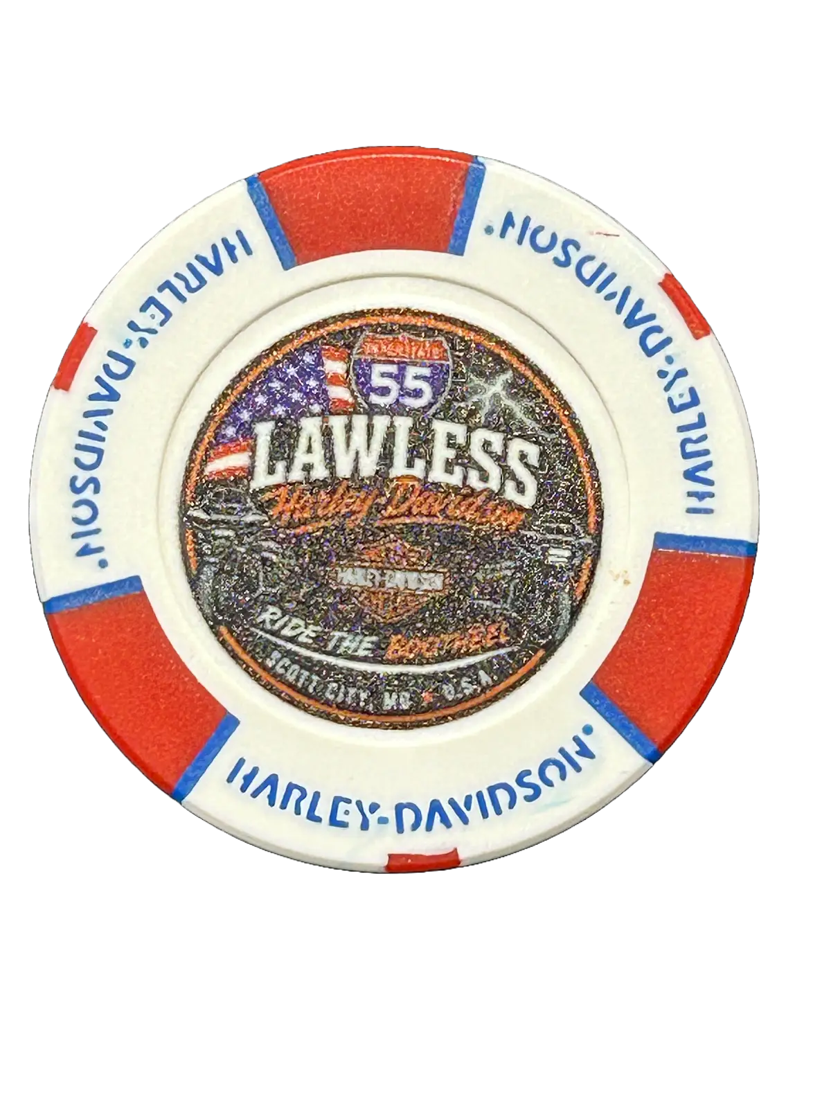 Lawless H-D Dealership Poker Chips