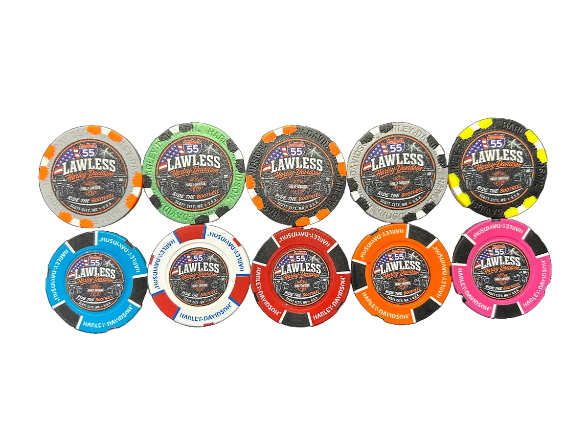 Lawless H-D Dealership Poker Chips