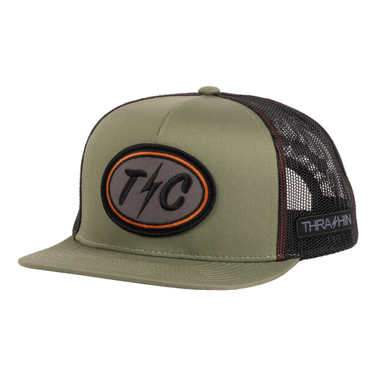 Shield Snapback - Green | Structured Curved Bill