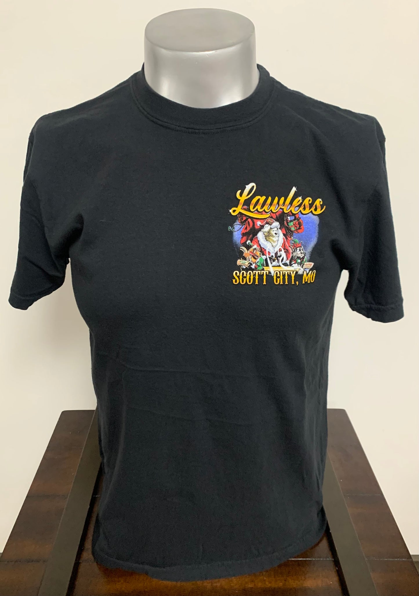 Lawless Sleigh Holiday Mens Short Sleeve Tee