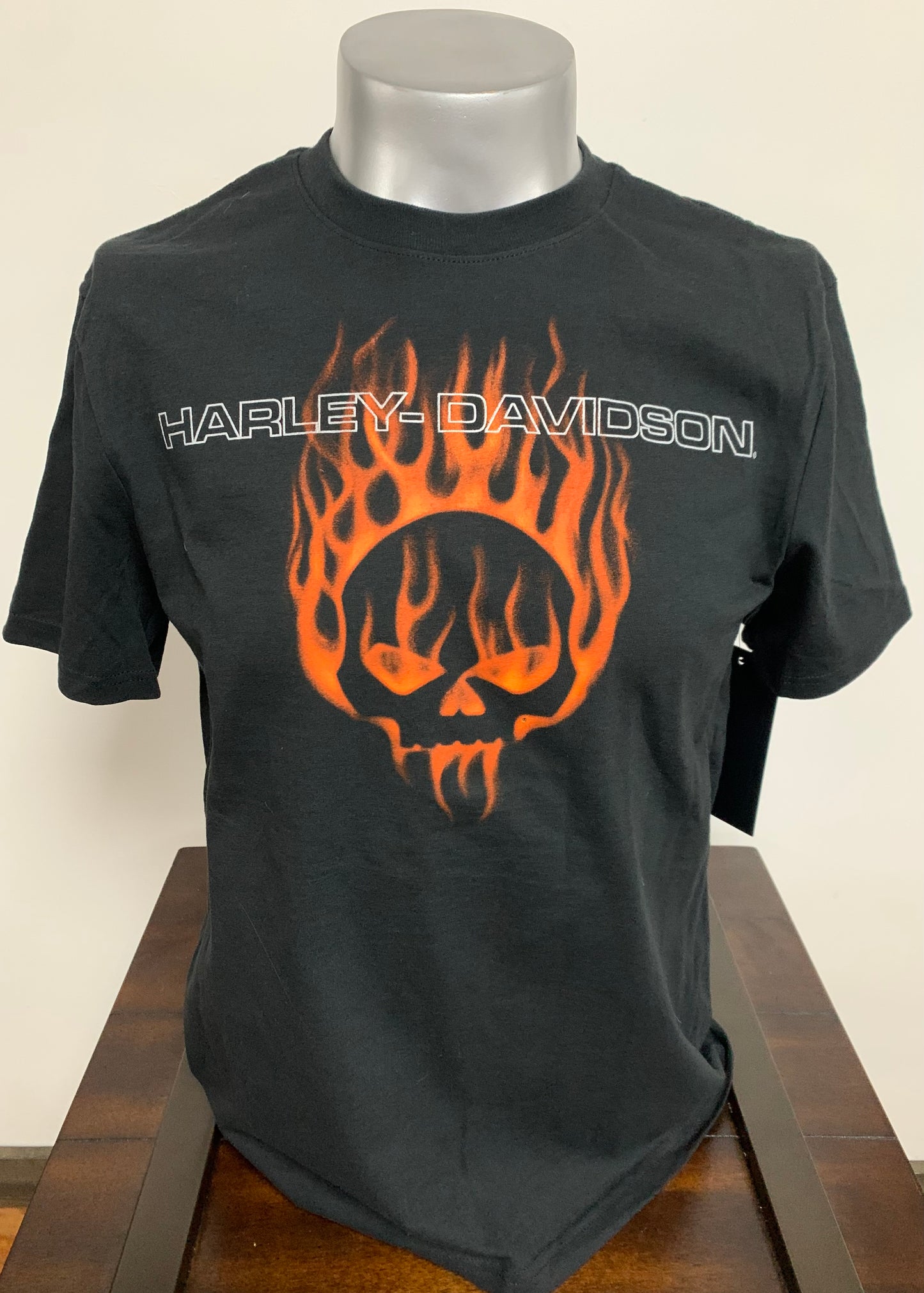 Willie G Skull Flame Mens Short Sleeve Tee