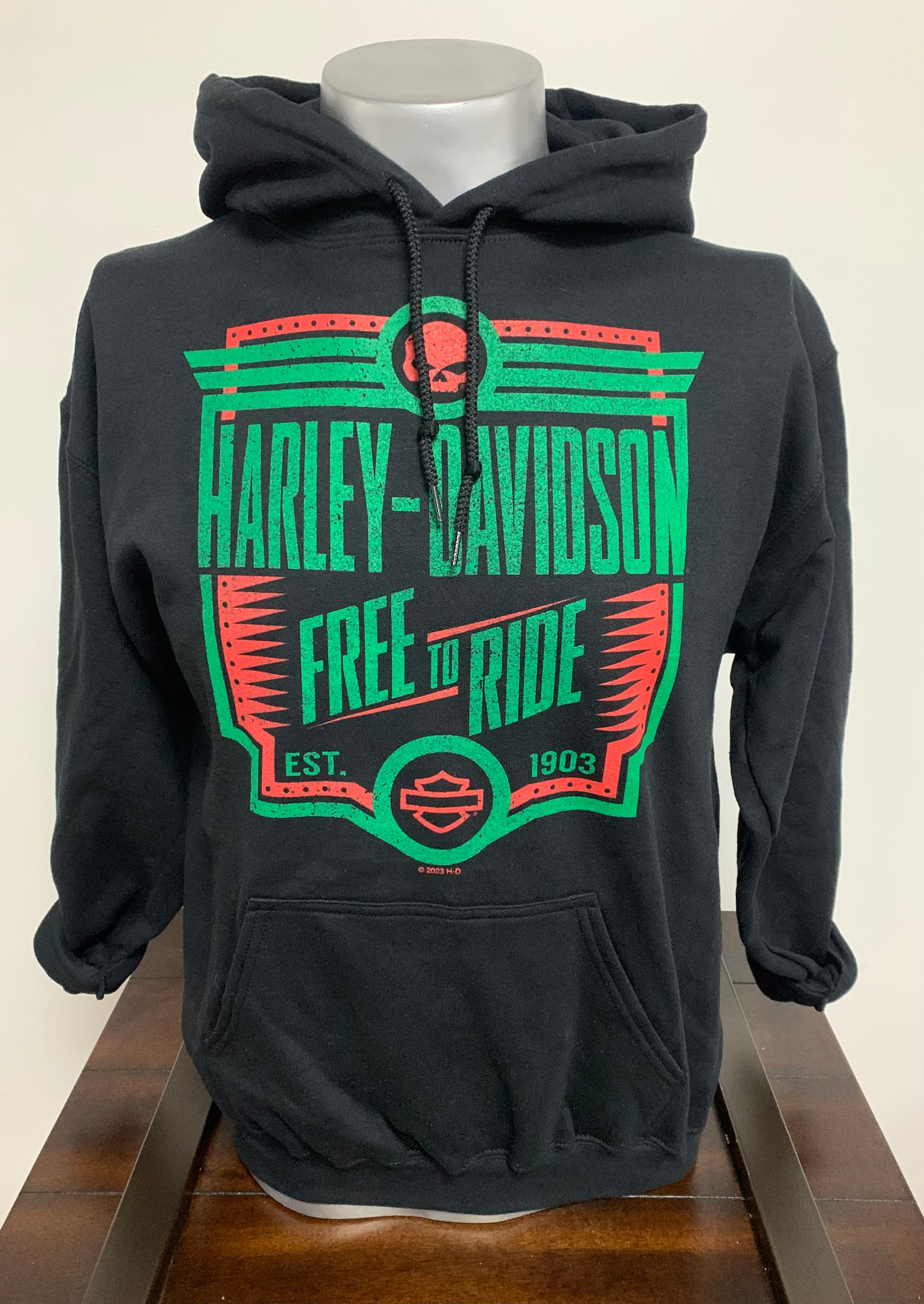 Mens harley davidson on sale zip up hoodie