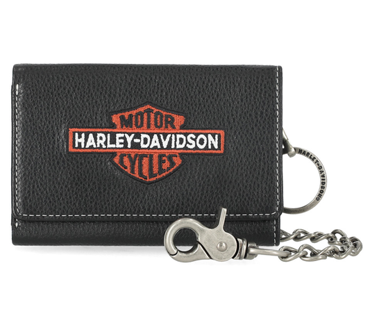 B&S Trifold wallet with chain