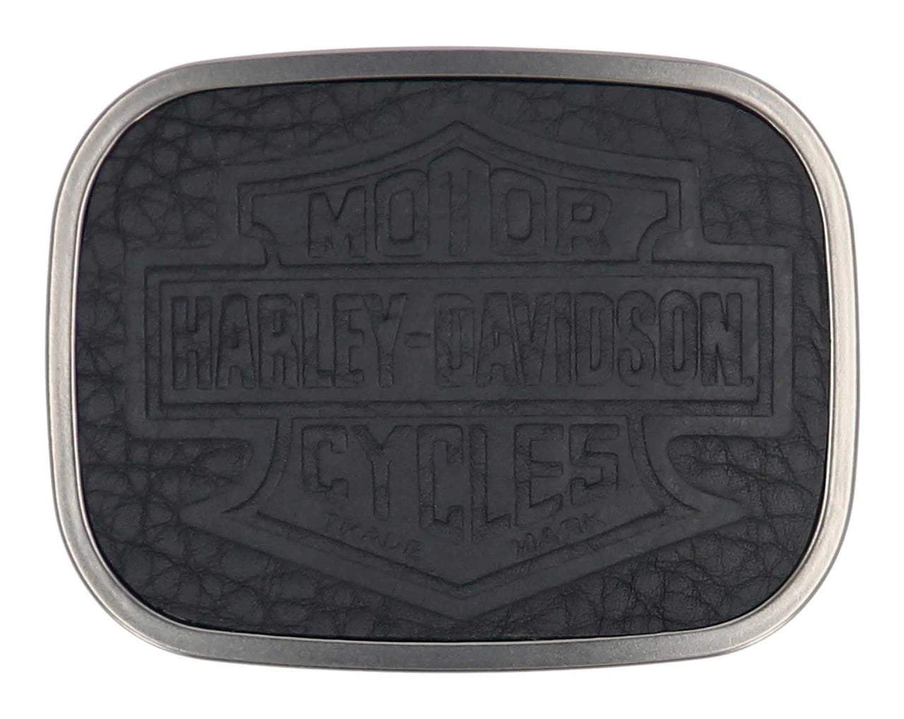 Harley-Davidson® Men's Bar & Shield Pebble Leather Belt Buckle