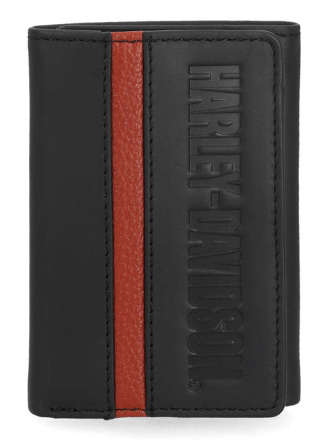 H-D Center Block Trifold Wallet