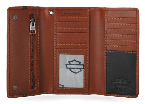 H-D Center Block Trucker Wallet