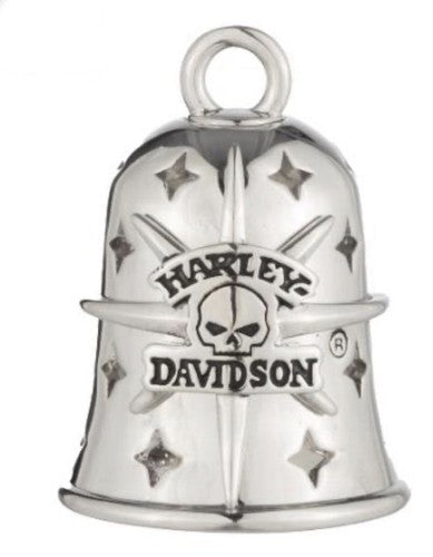 Harley Davidson Willie G Star Cut Out Ride Bell Silver Tone Plating