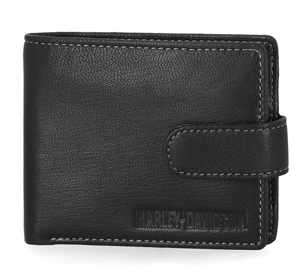 Harley-Davidson Snap Bifold Wallet with Coin Pocket