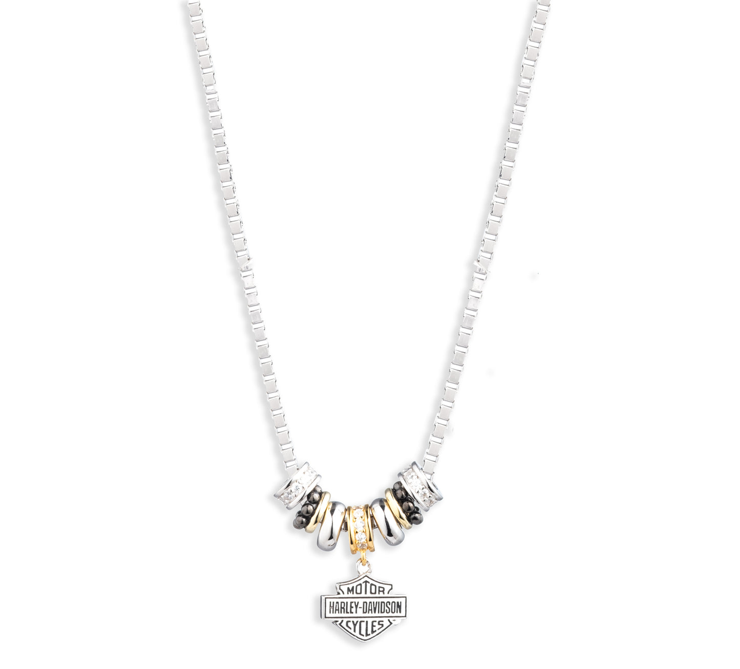 B&S Tritone Charm Necklace