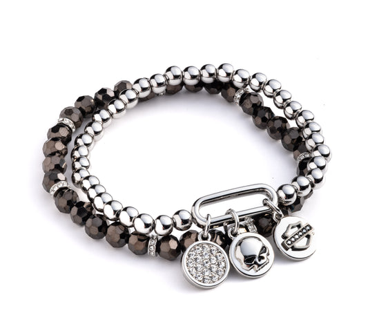 Triple Charm Stretch Bracelet