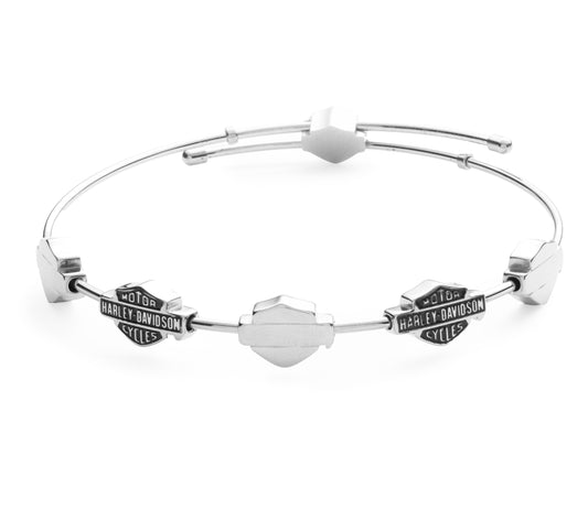 Bar & Shield Adjustable Bangle