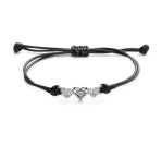 Bar & Shield Heart Charm Bracelet