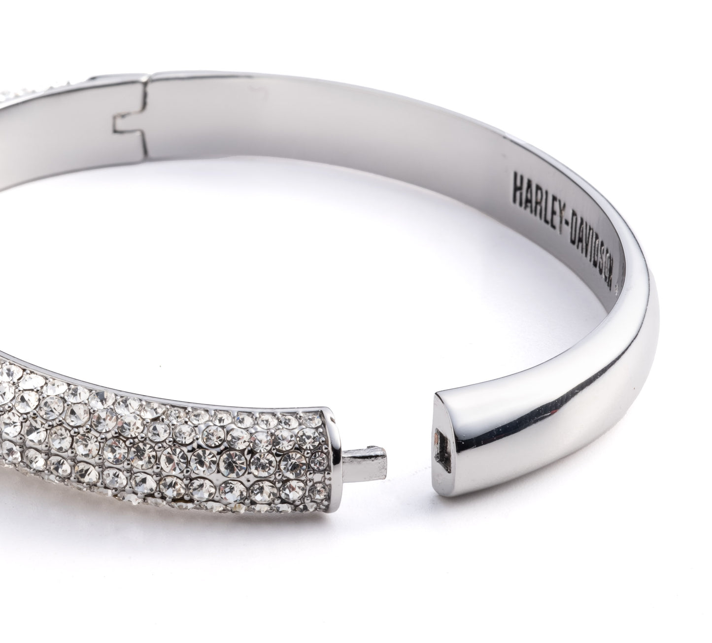 Bar & Shield Crystal Bling Bangle Bracelet