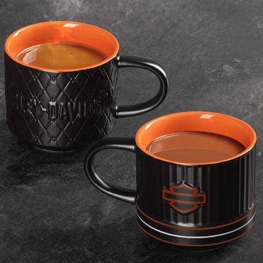Open B&S Embossed Coffee Mug Set