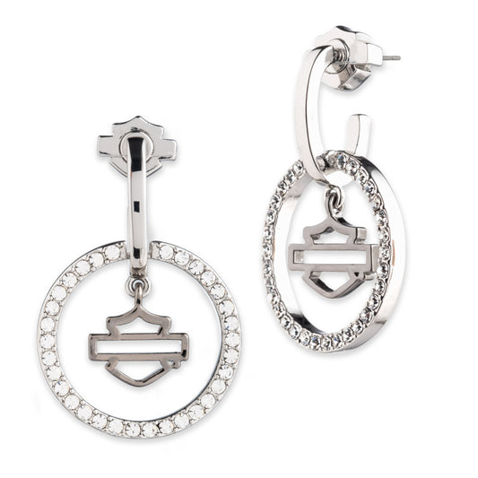 Bar & Shield Orbital Earring