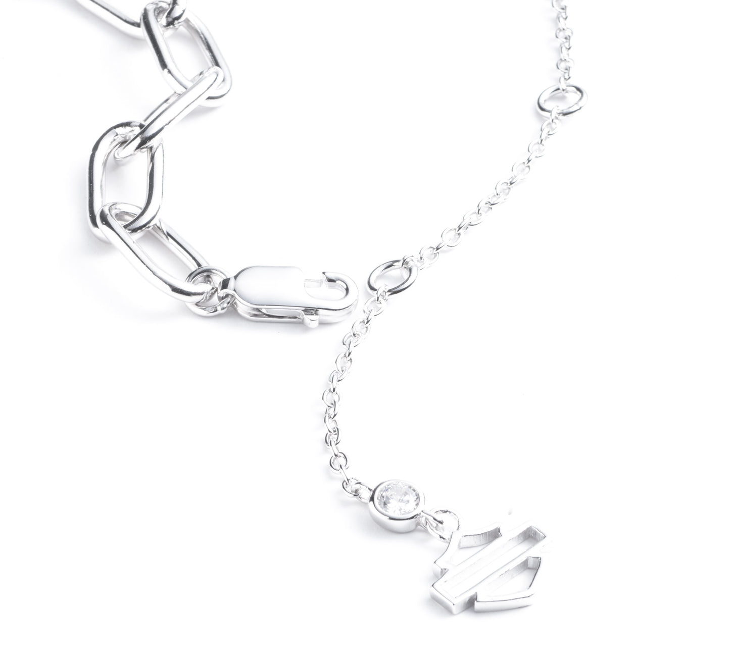 Sterling Silver Heart Lock Necklace