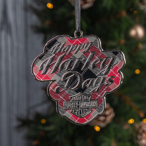 2025 Holiday Plaid Pewter Ornament