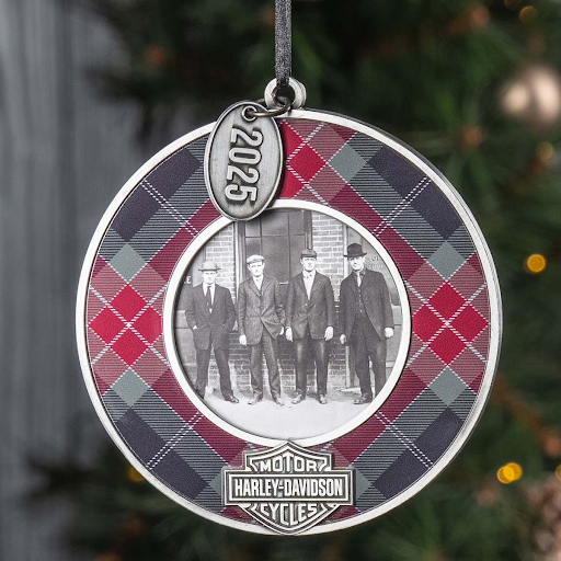 2025 Holiday Plaid Picture Frame Ornament