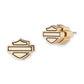 MEDIUM BAR & SHIELD STUD EARRINGS