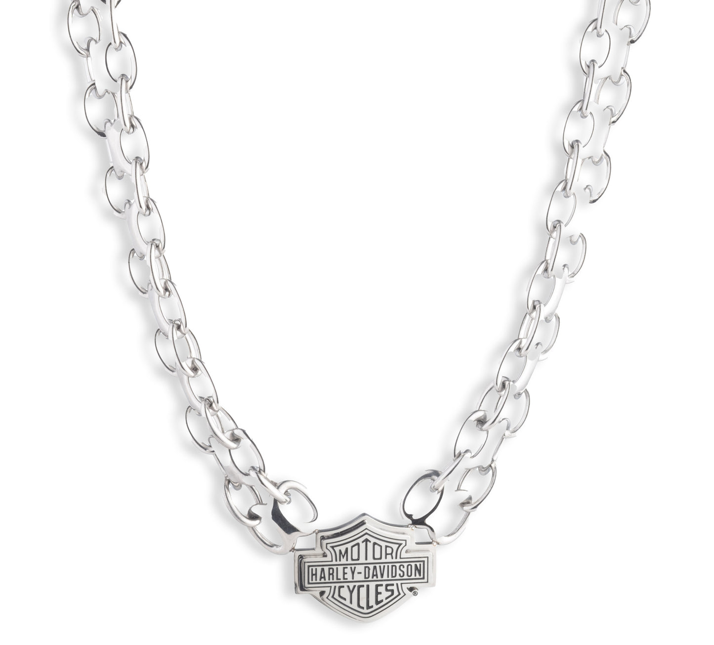 MEN'S BOXED 24" BAR & SHIELD LOGO COLLAR NECKLACE