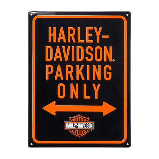 H-D Parking Only Tin Sign