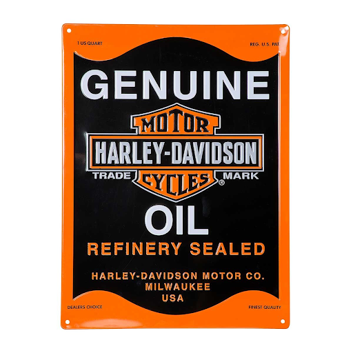 H-D Oil Can Tin Sign