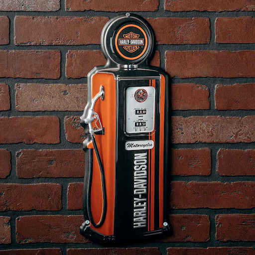 H-D Gas Pump Metal Sign
