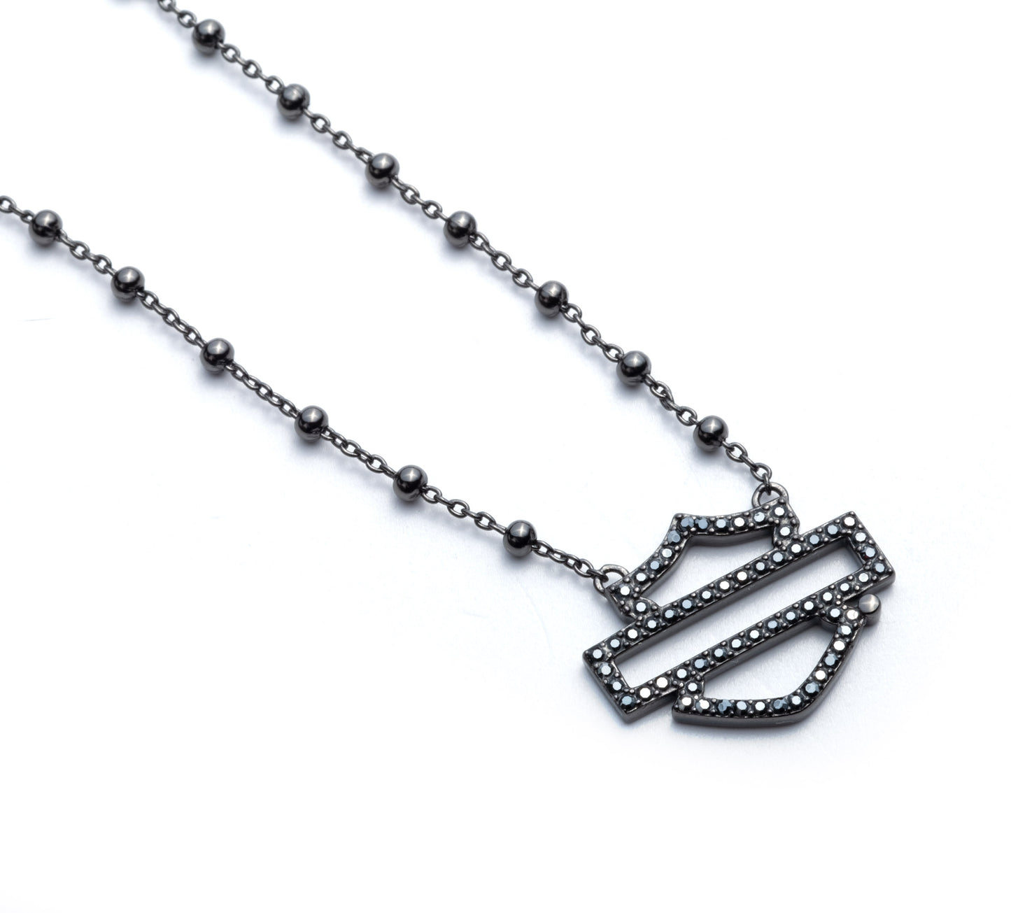 Black B&S Logo Necklace