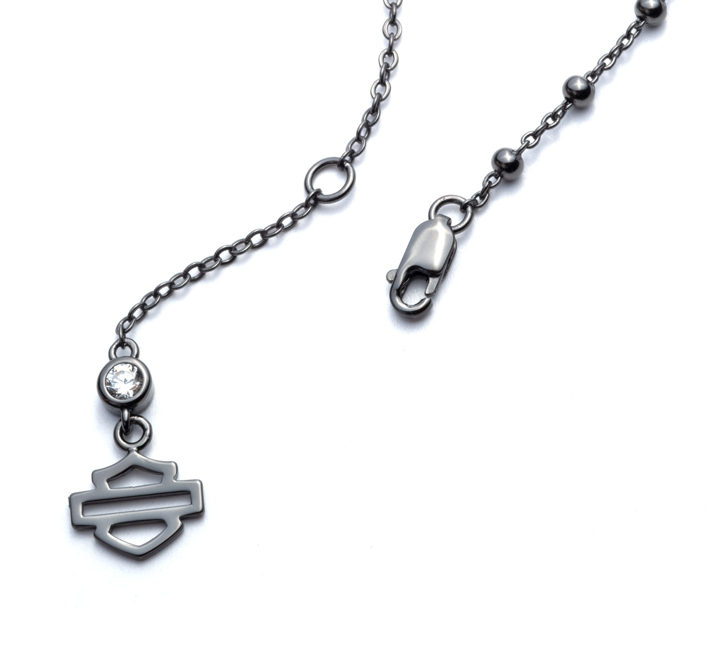 Black B&S Logo Necklace