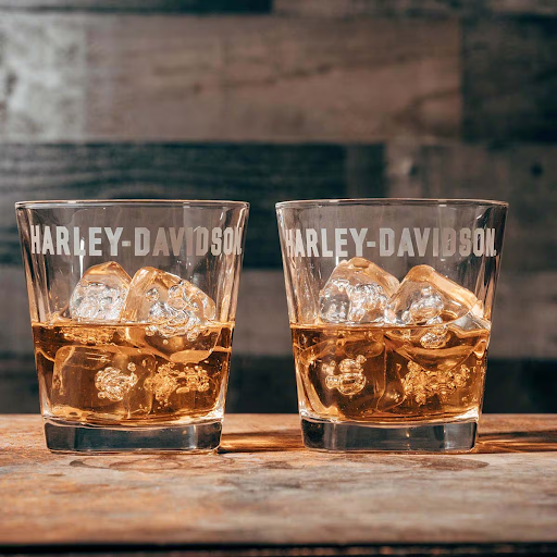Etched Rocks Glass Set
